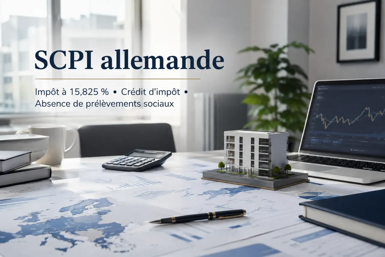 SCPI allemande : impôt à 15,825 %, crédit d’impôt et absence de prélèvements sociaux