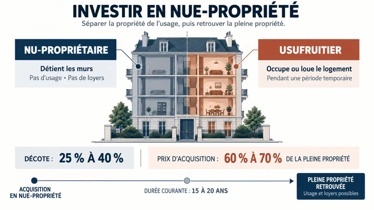 Nue-propriété investir : répartition des droits entre nu-propriétaire et usufruitier