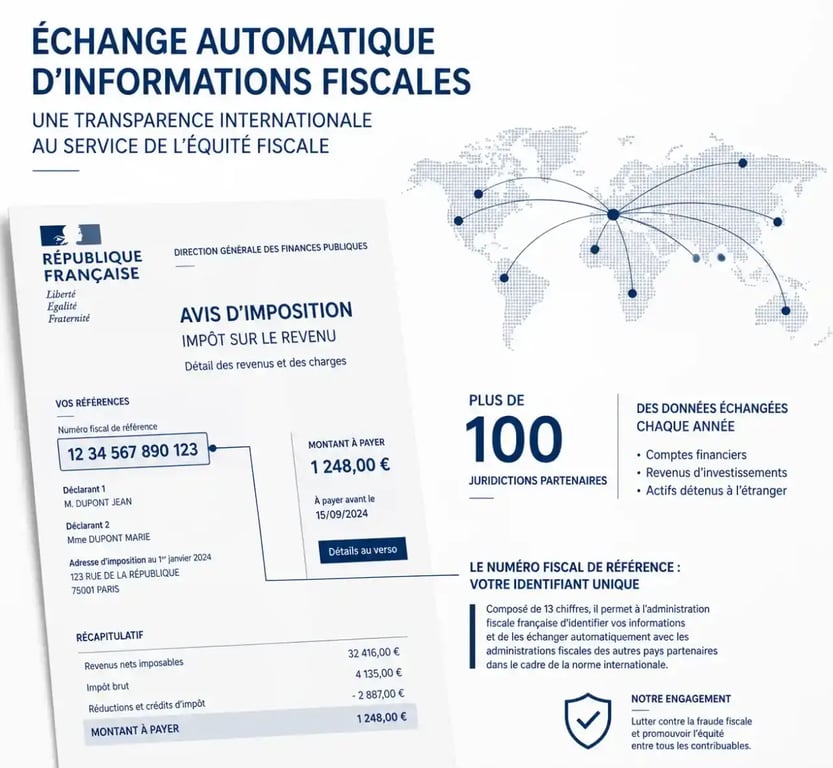C'est quoi le NIF : numéro fiscal de référence sur un avis d'imposition et échange international de données