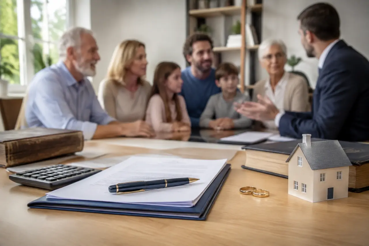 Usufruit du conjoint survivant en famille recomposée : quart, logement et réserve des enfants