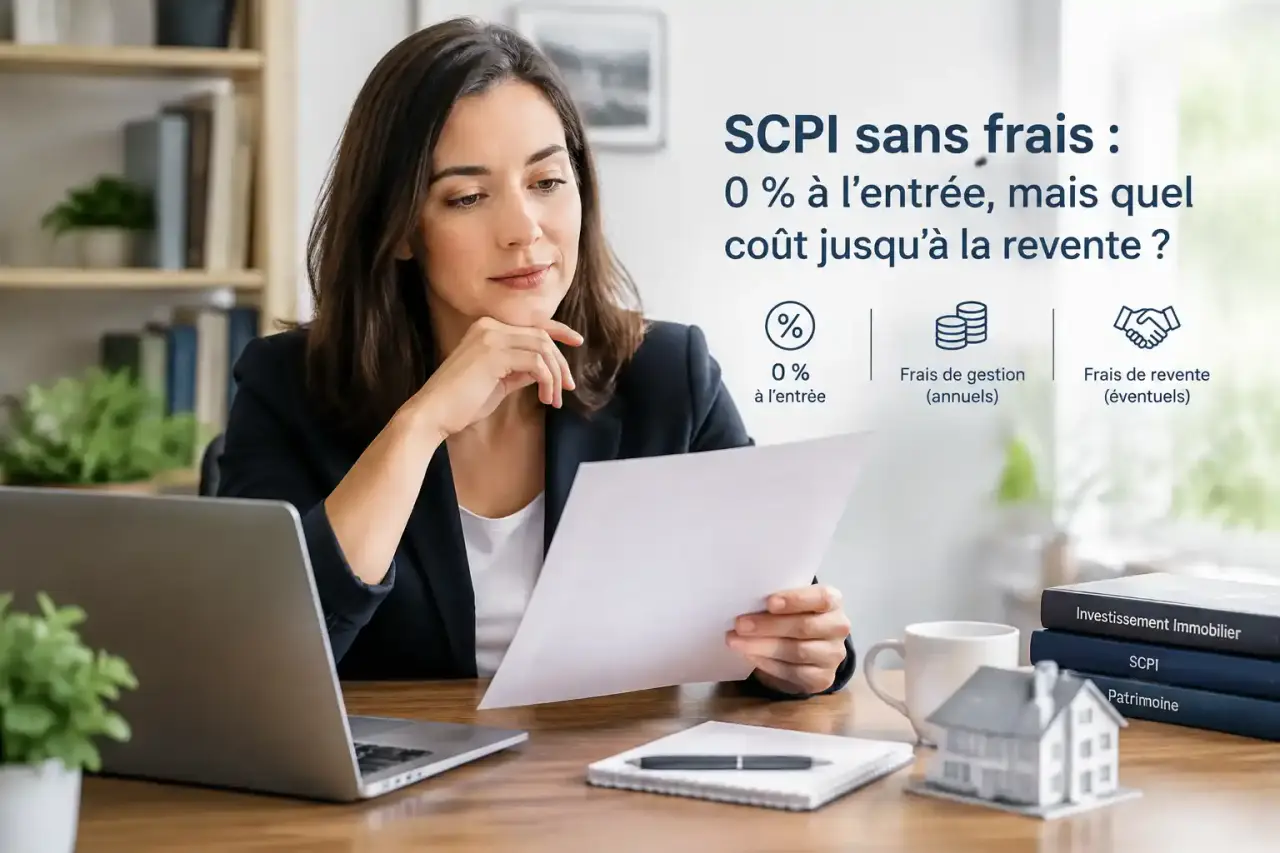SCPI sans frais : 0 % à l’entrée, mais quel coût jusqu’à la revente ?