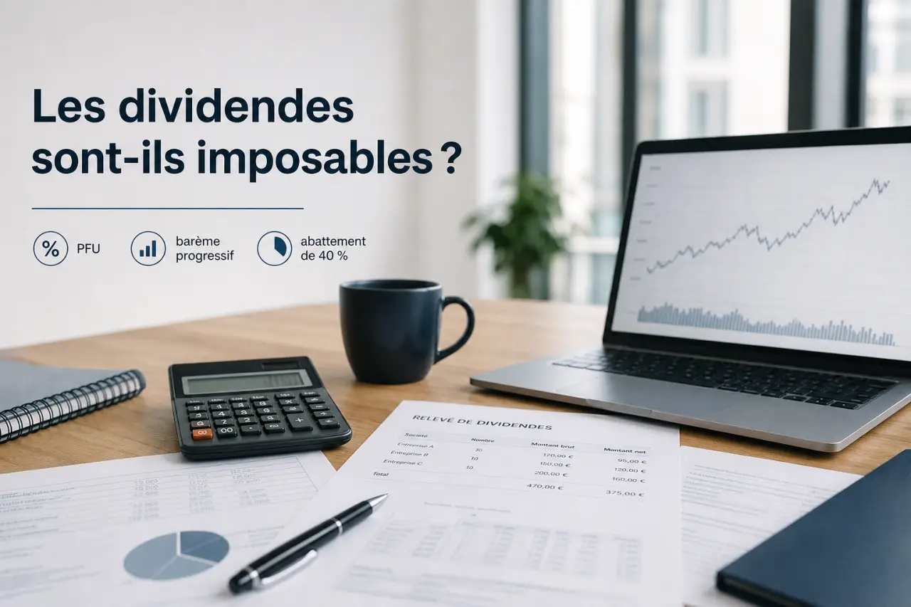 Les dividendes sont-ils imposables ? PFU, barème progressif et abattement de 40 %